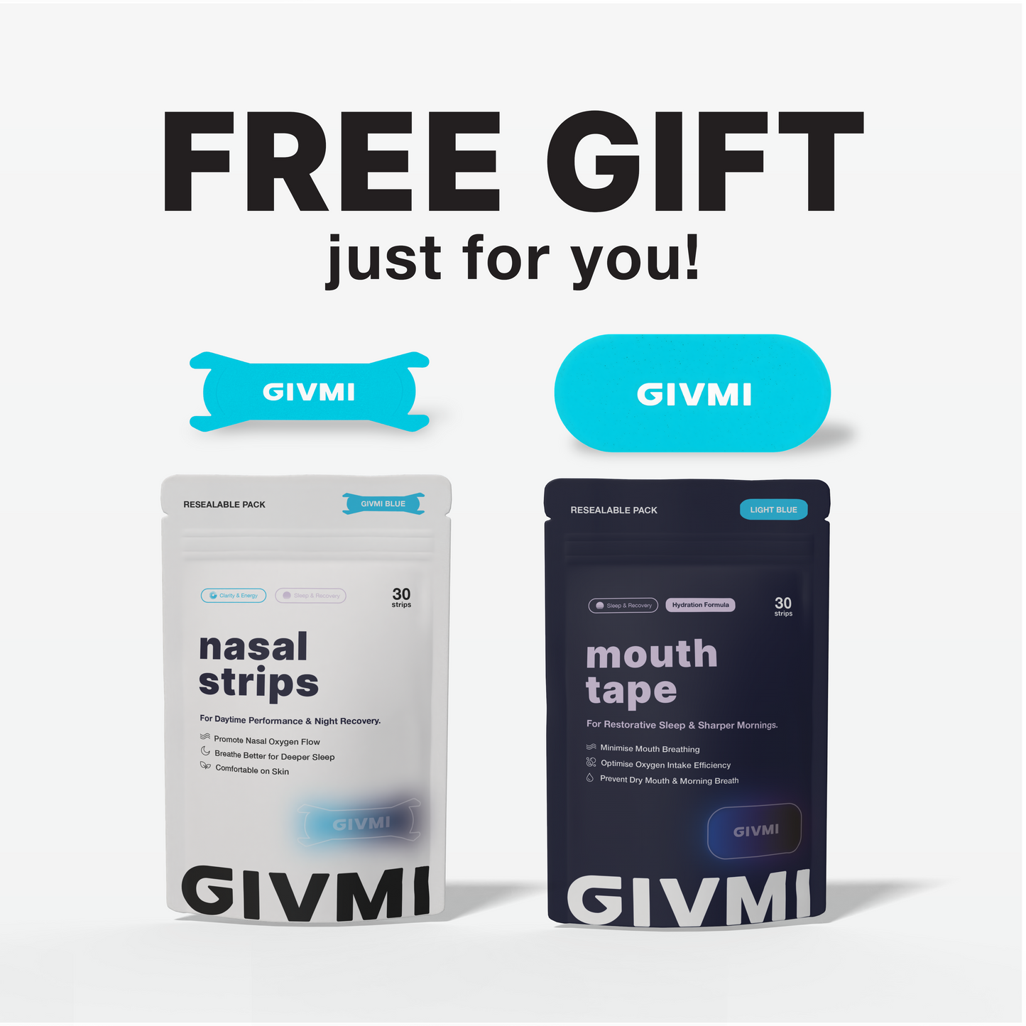 5 Nasal Strips + 5 Mouth Tape