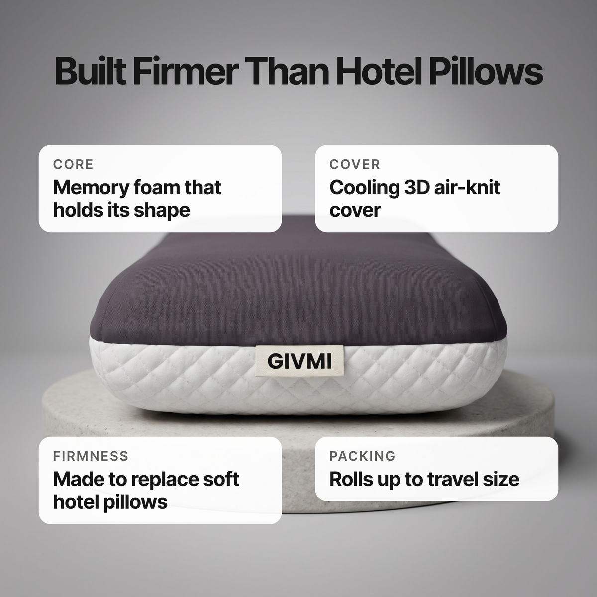 GIVMI Mini Pillow (Portable Hotel Pillow) - Preorder – image 2 of 11