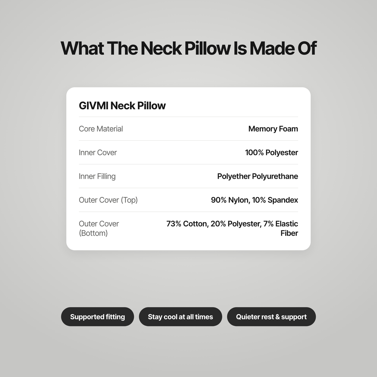 GIVMI Neck Pillow - Preorder